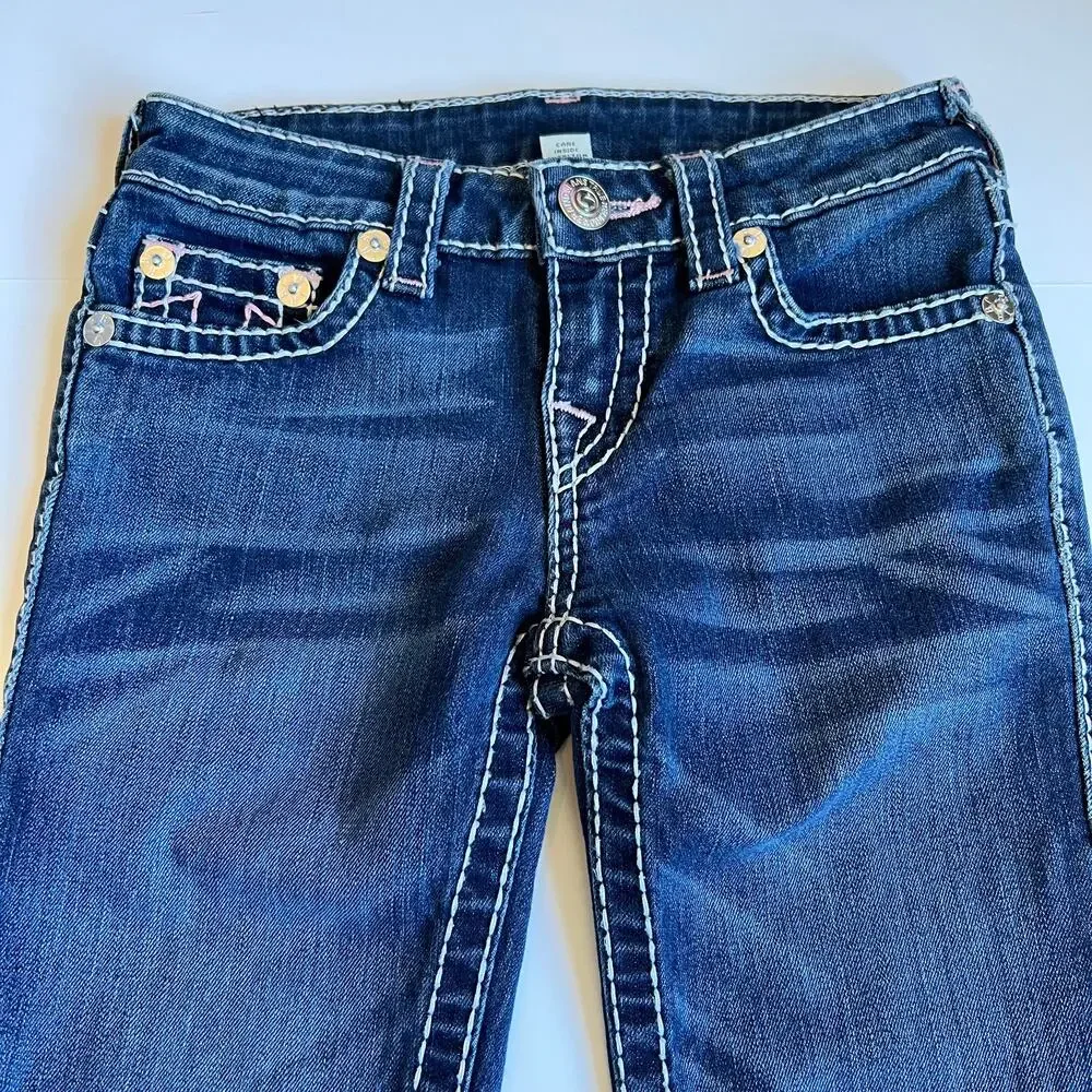 True Religion Big T Stitched Denim Jeanss - Picture 5 of 11